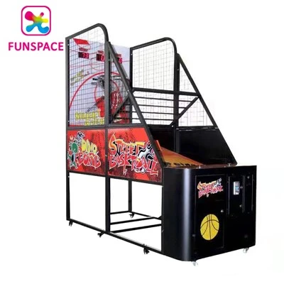 Máquina de jogo de basquete dobrável arcade